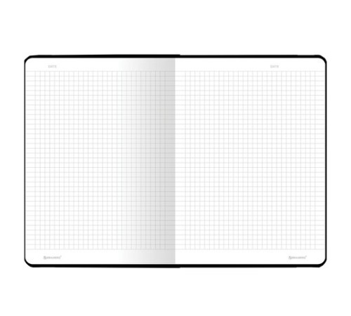 Блокнот с резинкой в клетку 96 л., А5 (145х203 мм), твердая обложка, BRAUBERG, 