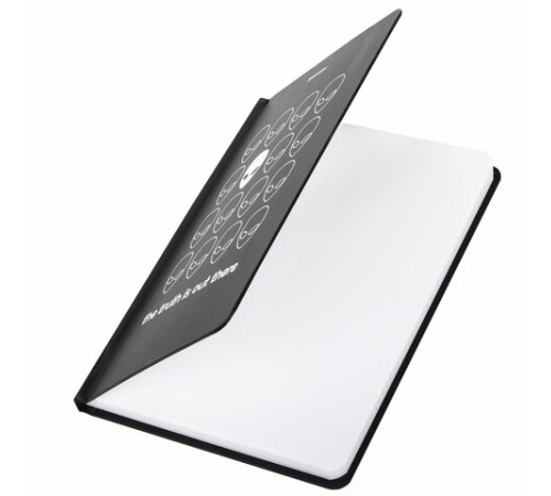 Блокнот с резинкой в клетку 96 л., А5 (145х203 мм), твердая обложка, BRAUBERG, 