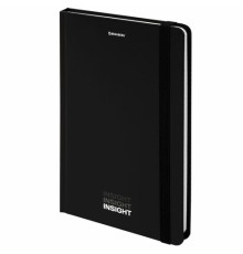 Блокнот с резинкой в клетку 96 л., А5 (145х203 мм), твердая обложка, BRAUBERG, 