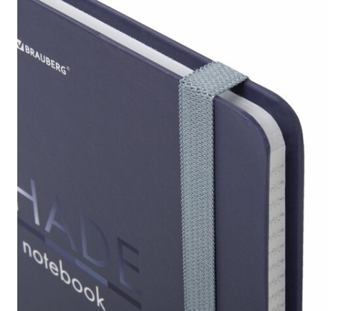 Блокнот с резинкой в клетку 96 л., А5 (145х203 мм), твердая обложка, BRAUBERG, 