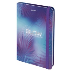 Блокнот с резинкой в клетку 96 л., А5 (145х203 мм), твердая обложка с фольгой, BRAUBERG, 