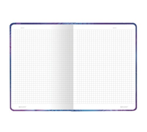 Блокнот с резинкой в клетку 96 л., А5 (145х203 мм), твердая обложка с фольгой, BRAUBERG, 