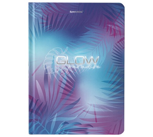 Блокнот с резинкой в клетку 96 л., А5 (145х203 мм), твердая обложка с фольгой, BRAUBERG, 