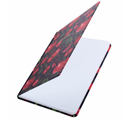 Блокнот с резинкой в клетку 96 л., А5 (145х203 мм), твердая обложка с фольгой, BRAUBERG, 