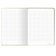 Блокнот с резинкой в клетку 96 л., А5 (145х203 мм), твердая обложка с фольгой, BRAUBERG, 