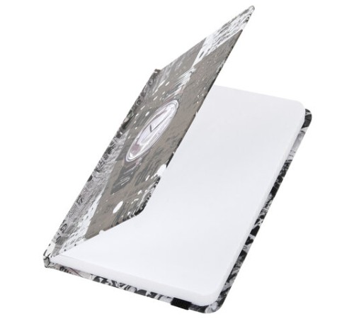 Блокнот с резинкой в клетку 96 л., МАЛЫЙ ФОРМАТ А6 (109х148 мм), твердая обложка, BRAUBERG, 