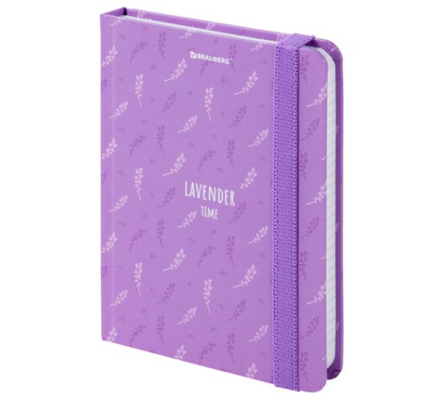 Блокнот с резинкой в клетку 96 л., МАЛЫЙ ФОРМАТ А6 (109х148 мм), твердая обложка, BRAUBERG, 