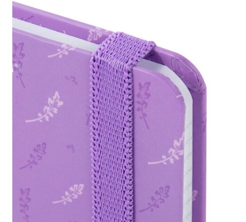 Блокнот с резинкой в клетку 96 л., МАЛЫЙ ФОРМАТ А6 (109х148 мм), твердая обложка, BRAUBERG, 