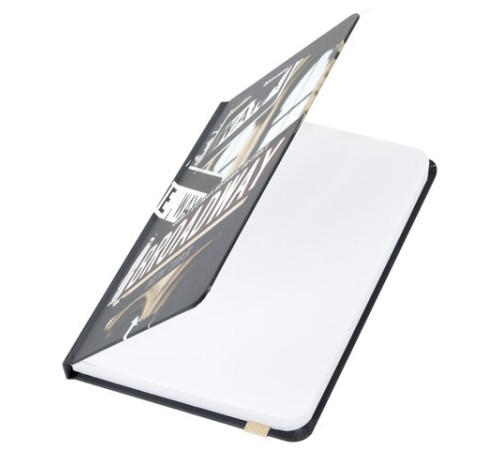 Блокнот с резинкой в клетку 96 л., МАЛЫЙ ФОРМАТ А6 (109х148 мм), твердая обложка, BRAUBERG, 