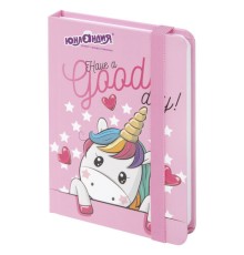 Блокнот с резинкой в клетку 96 л., МАЛЫЙ ФОРМАТ А6 (109х148 мм), твердая обложка, ЮНЛАНДИЯ, 