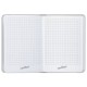 Блокнот с резинкой в клетку 96 л., МАЛЫЙ ФОРМАТ А6 (109х148 мм), твердая обложка, ЮНЛАНДИЯ, 