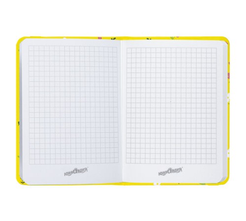 Блокнот с резинкой в клетку 96 л., МАЛЫЙ ФОРМАТ А6 (109х148 мм), твердая обложка, ЮНЛАНДИЯ, 