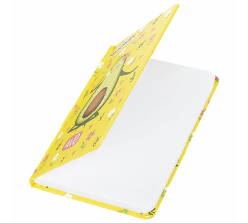 Блокнот с резинкой в клетку 96 л., МАЛЫЙ ФОРМАТ А6 (109х148 мм), твердая обложка, ЮНЛАНДИЯ, 