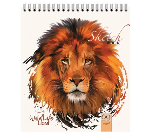 Скетчбук, белая бумага 120 г/м2, 170х195 мм, 60 л., гребень, фольга, выборочный твин лак, 