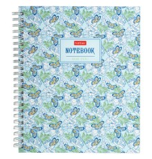 Тетрадь А5, 96 л., HATBER, гребень, клетка, обложка твердая, 