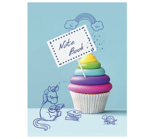 Блокнот МАЛЫЙ ФОРМАТ А7 75x105 мм, 40 л., гребень, фольга, TWIN лак, клетка, 