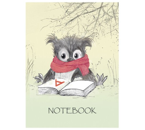 Блокнот МАЛЫЙ ФОРМАТ А7 75x105 мм, 40 л., гребень, фольга, TWIN лак, клетка, 