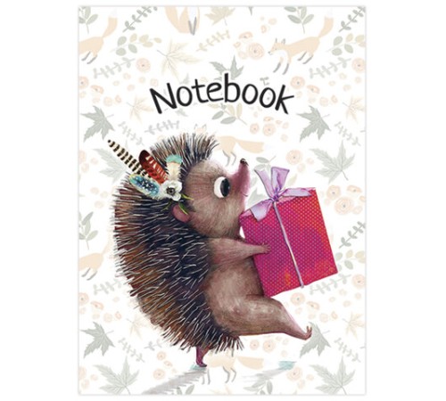 Блокнот МАЛЫЙ ФОРМАТ А7 75x105 мм, 40 л., гребень, фольга, TWIN лак, клетка, 