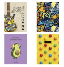 Блокнот А5 146х205 мм, 60 л., гребень, фольга, TWIN лак, клетка, 