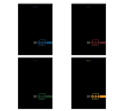 Блокнот БОЛЬШОЙ ФОРМАТ А4 198х297 мм, 80 л., гребень, жесткая подложка, клетка, BRAUBERG, 