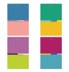 Блокнот БОЛЬШОЙ ФОРМАТ А4 198х297 мм, 80 л., гребень, жесткая подложка, клетка, BRAUBERG, 