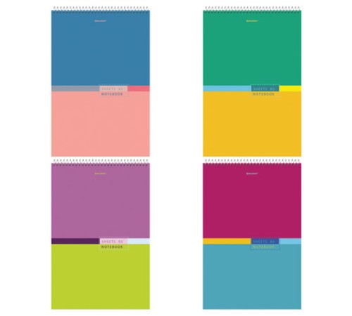 Блокнот БОЛЬШОЙ ФОРМАТ А4 198х297 мм, 80 л., гребень, жесткая подложка, клетка, BRAUBERG, 