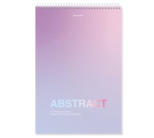 Блокнот БОЛЬШОЙ ФОРМАТ А4 198х297 мм, 80 л., гребень, жесткая подложка, клетка, BRAUBERG, 