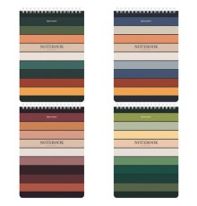 Блокнот А5 (146х206 мм), 60 л., гребень, картон, клетка, BRAUBERG, 