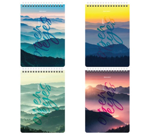 Блокнот А5 (146х206 мм), 60 л., гребень, картон, клетка, BRAUBERG, 