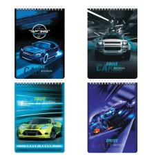 Блокнот А5 (146х206 мм), 60 л., гребень, картон, клетка, BRAUBERG KIDS, 