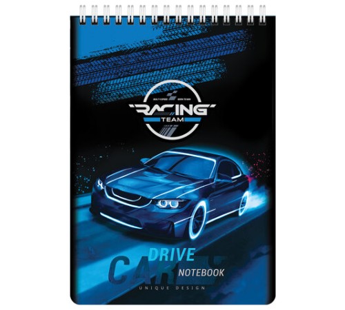 Блокнот А5 (146х206 мм), 60 л., гребень, картон, клетка, BRAUBERG KIDS, 