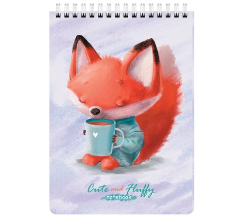 Блокнот А5 (146х206 мм), 60 л., гребень, картон, клетка, BRAUBERG KIDS, 