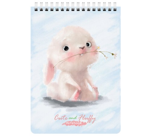 Блокнот А5 (146х206 мм), 60 л., гребень, картон, клетка, BRAUBERG KIDS, 