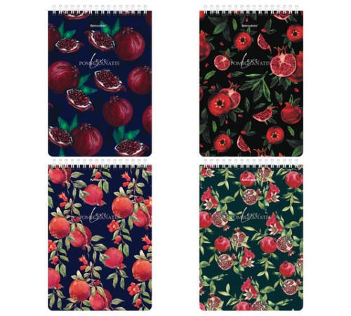 Блокнот А5 (146х206 мм), 60 л., гребень, картон, жесткая подложка, клетка, BRAUBERG, 