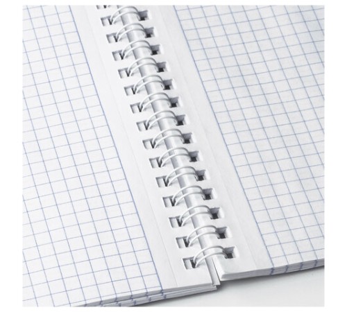 Блокнот А5 (146х206 мм), 60 л., гребень, картон, жесткая подложка, клетка, BRAUBERG, 