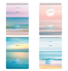 Блокнот А5 (146х206 мм), 60 л., гребень, картон, жесткая подложка, клетка, BRAUBERG, 