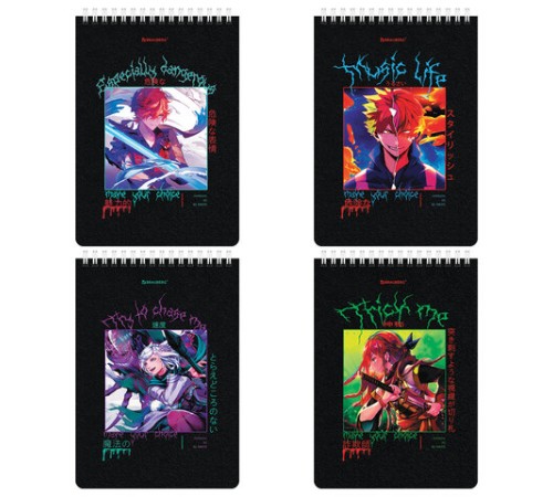 Блокнот А5 (146х206 мм), 80 л., гребень, картон, клетка, BRAUBERG, 