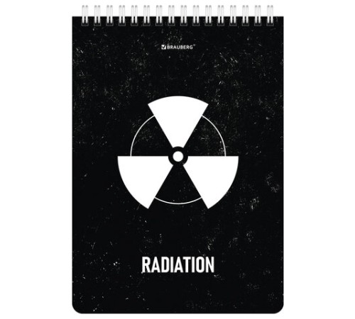 Блокнот А5 (146х206 мм), 80 л., гребень, картон, клетка, BRAUBERG, 