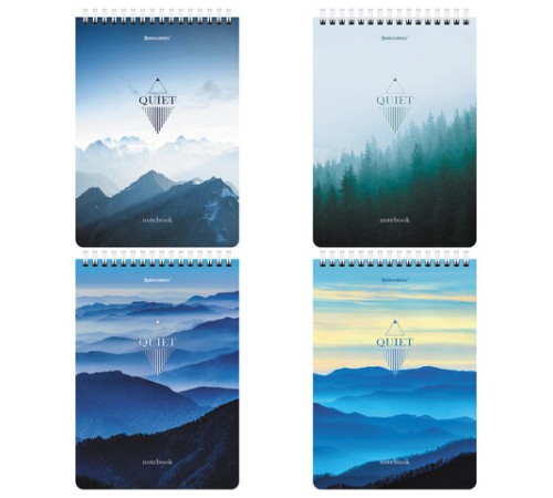 Блокнот А5 (146х206 мм), 80 л., гребень, картон, жесткая подложка, клетка, BRAUBERG, 