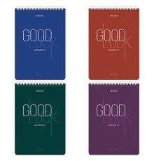 Блокнот А5 (146х206 мм), 80 л., гребень, картон, жесткая подложка, клетка, BRAUBERG, 