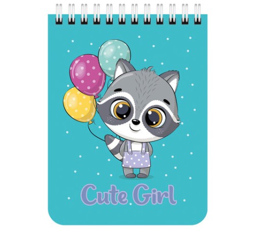 Блокнот МАЛЫЙ ФОРМАТ А6 108х145 мм, 40 л., гребень, картон, клетка, BRAUBERG KIDS, 