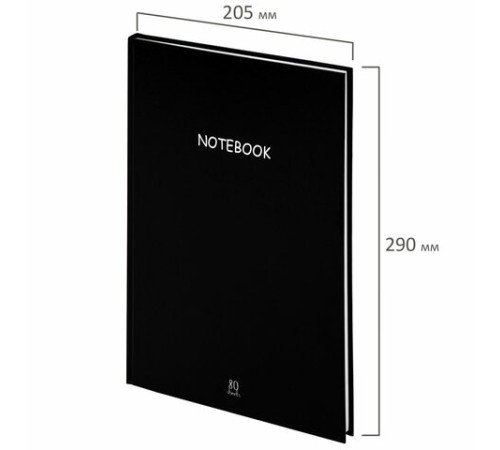 Блокнот БОЛЬШОЙ ФОРМАТ (205х290 мм) А4, 80 л., твердый, клетка, STAFF, 