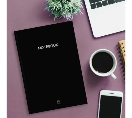 Блокнот БОЛЬШОЙ ФОРМАТ (205х290 мм) А4, 80 л., твердый, клетка, STAFF, 