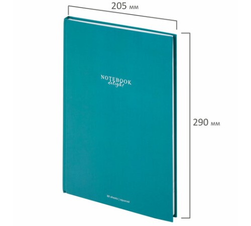 Блокнот БОЛЬШОЙ ФОРМАТ (205х290 мм) А4, 80 л., твердый, клетка, STAFF, 