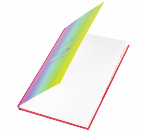 Блокнот БОЛЬШОЙ ФОРМАТ (206х291 мм) А4, 160 л., твёрдый, блок 5 цветов, клетка, BRAUBERG, 