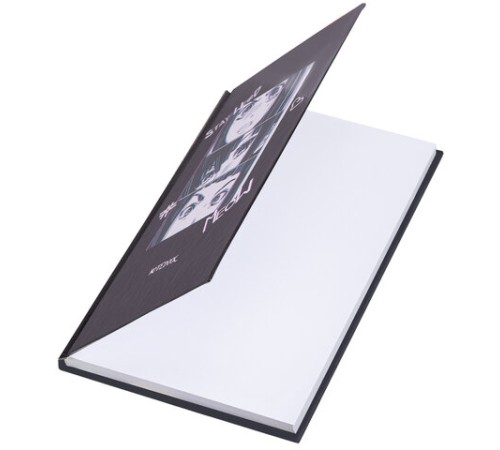 Блокнот А5 (134х206 мм), 80 л., твёрдый, клетка, STAFF, 