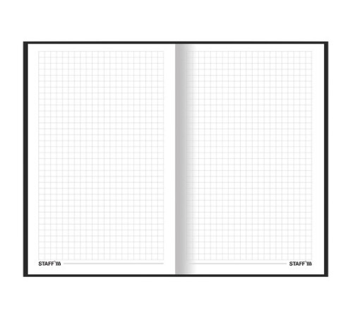Блокнот А5 (134х206 мм), 80 л., твёрдый, клетка, STAFF, 