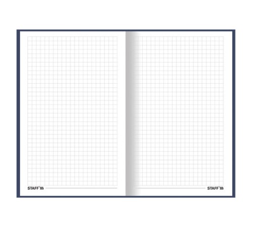 Блокнот А5 (134х206 мм), 80 л., твёрдый, клетка, STAFF, 