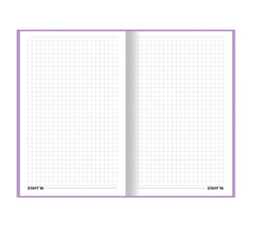 Блокнот А5 (134х206 мм), 80 л., твёрдый, клетка, STAFF, 