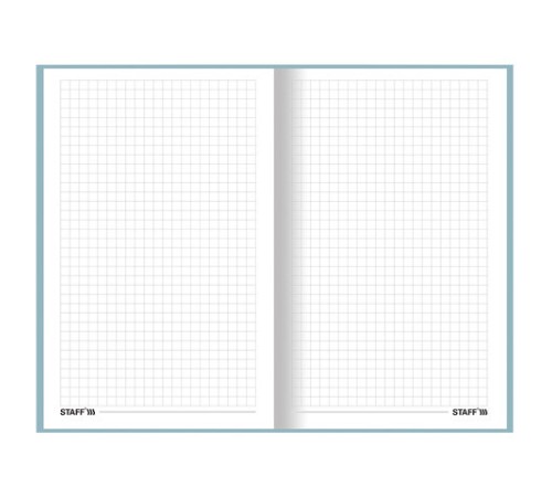 Блокнот А5 (134х206 мм), 80 л., твёрдый, клетка, STAFF, 